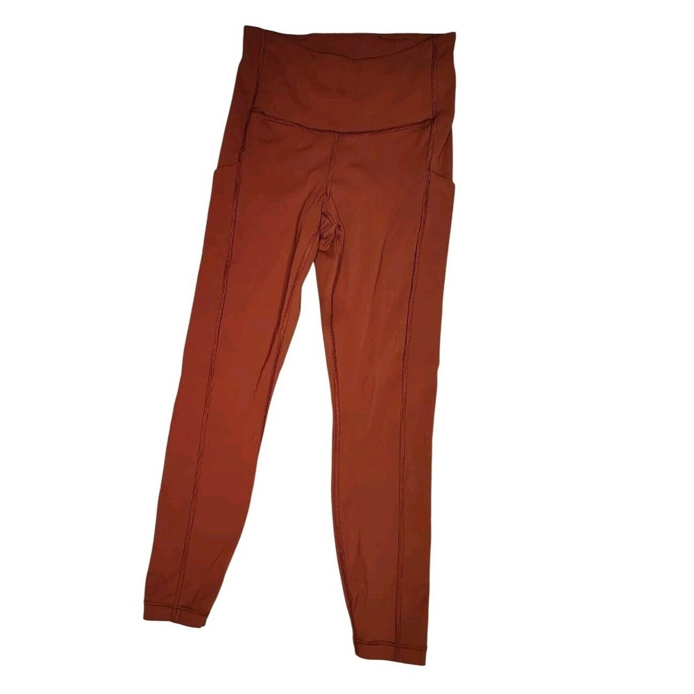 Athleta Ultimate Capri Stash Pocket 7/8 Tight Women's Size XXSP Brick Orange
